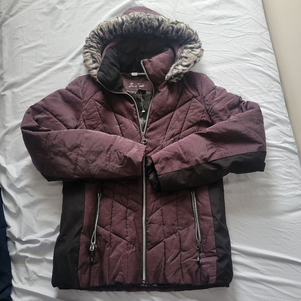 Womens Zeroxposur Fine Performance  Gear  Rain Jacket Size L Polyester Purple